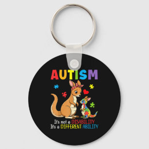 Llavero Conciencia del Autismo Madre Canguro Habilidad Dif