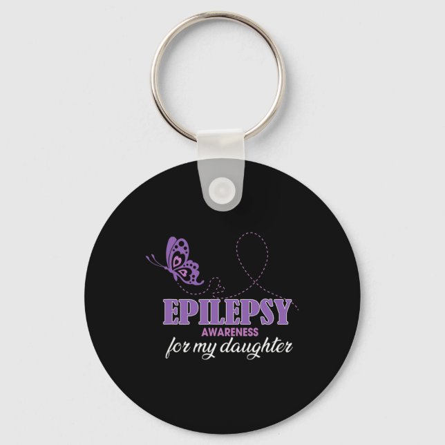 Llavero Conciencia Epilepsia Para Mi Hija - Mamá Epilepsia (Anverso)
