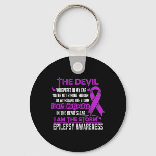Llavero Conciencia Epilepsia Soy La Tormenta Diablo