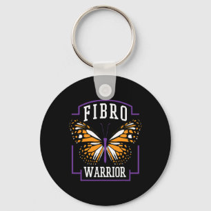 Llavero Conciencia Fibro Warrior Graphic Butterfly