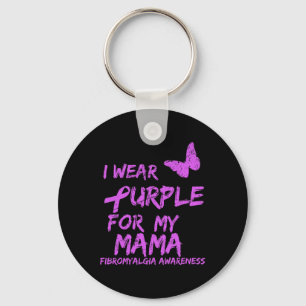 Llavero Conciencia Que Uso Púrpura Para Mi Mamá 6