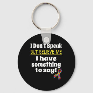 Llavero Conciencia sobre el Autismo Conciencia No Verbal N