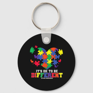 Llavero Conciencia sobre el autismo Está bien ser un autis