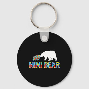 Llavero Conciencia sobre el autismo Mimi Bear Puzzle Suppo