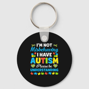 Llavero Conciencia sobre el Autismo No Me Estoy Portando M
