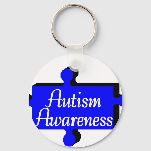 Llavero Conciencia sobre el autismo (PP azul) (Anverso)
