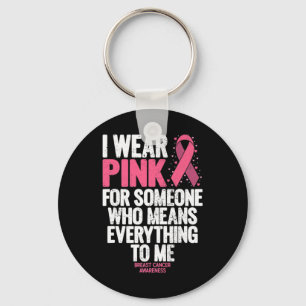 Llavero Conciencia Sobre El Cáncer De Mama Cinta Rosa En O