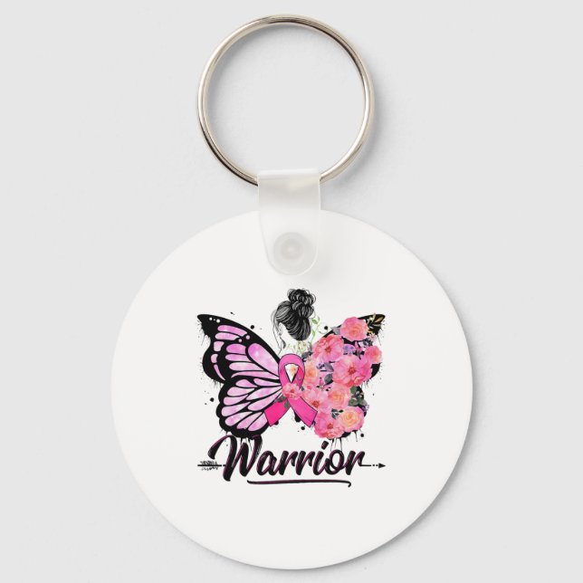 Llavero Conciencia sobre el cáncer de mama Cinta rosa Mari (Anverso)