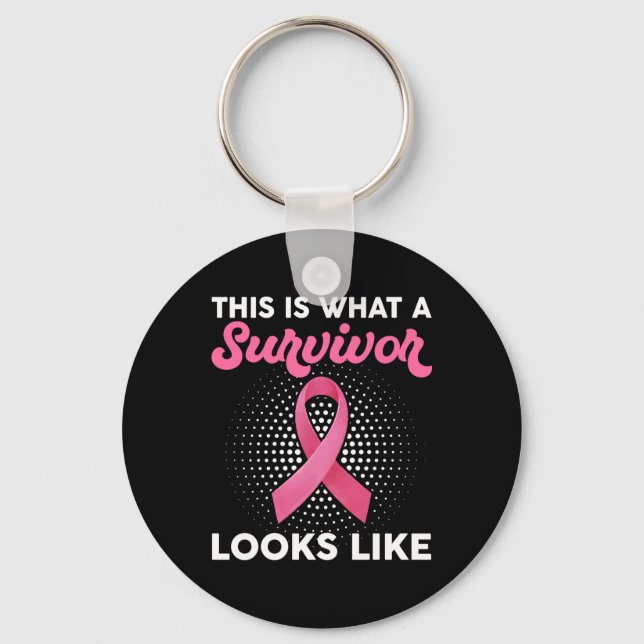 Llavero Conciencia sobre el cáncer de mama Cómo se ve una  (Anverso)