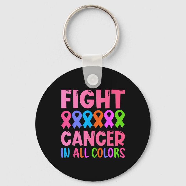 Llavero Conciencia sobre el cáncer de mama en todas las ci (Anverso)