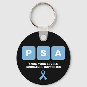 Llavero Conciencia sobre el cáncer de próstata PSA