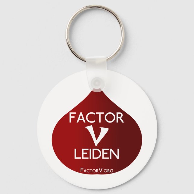 Llavero Conciencia sobre el factor V Leiden (Anverso)
