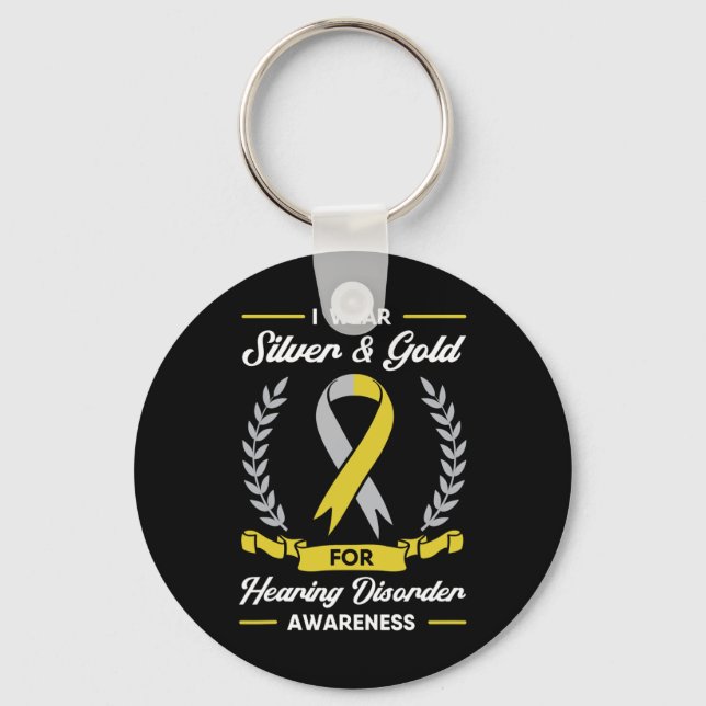 Llavero Conciencia sobre el trastorno auditivo Implante de (Anverso)