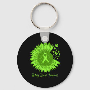 Llavero Conciencia sobre la enfermedad renal Sunflower Mom