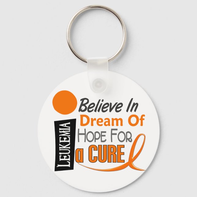 Llavero Conciencia sobre la leucemia CREER ESPERANZA SUEÑA (Anverso)