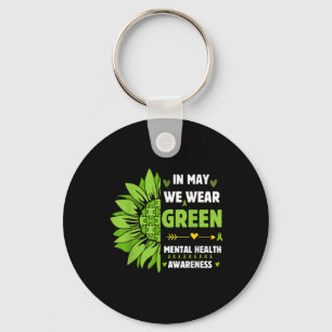 Llavero Conciencia sobre la salud mental Cinta verde giras