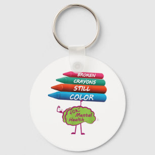 Llavero Conciencia sobre la Salud Mental de los Crayones R