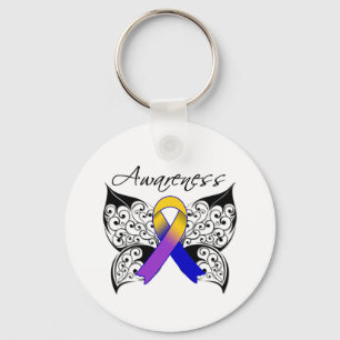 Llavero Conciencia sobre las mariposas tatuadas - Cáncer d