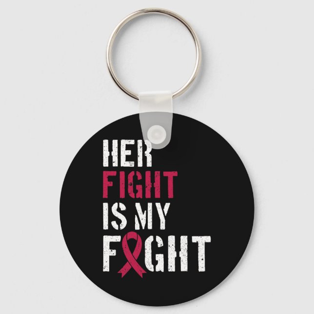 Llavero Conciencia sobre leucemia Su Lucha Es Mi Apoyo De  (Anverso)