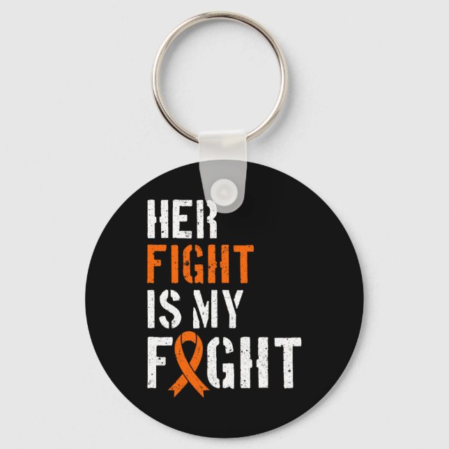 Llavero Conciencia sobre leucemia Su Lucha Es Mi Apoyo De  (Anverso)