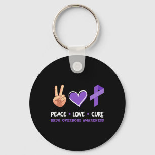 Llavero Conciencia sobre sobredosis de drogas Love Cure