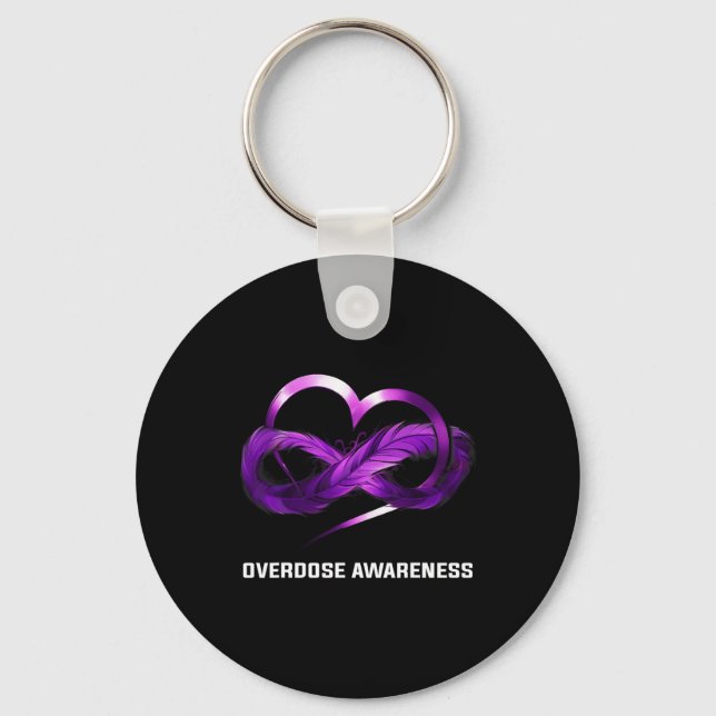 Llavero Conciencia sobre sobredosis de Infinity Heart (Anverso)