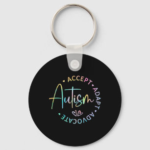 Llavero Concienciación sobre autismo aceptar a la defensor