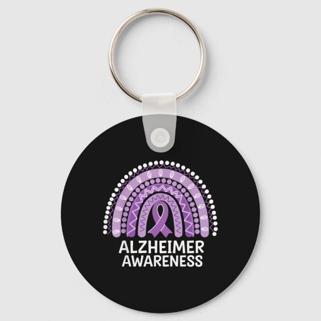 Llavero Concienciación sobre el Alzheimer (Anverso)