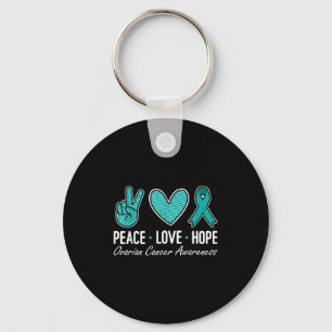 Llavero Concienciación sobre el cáncer ovárico Paz Amor Es