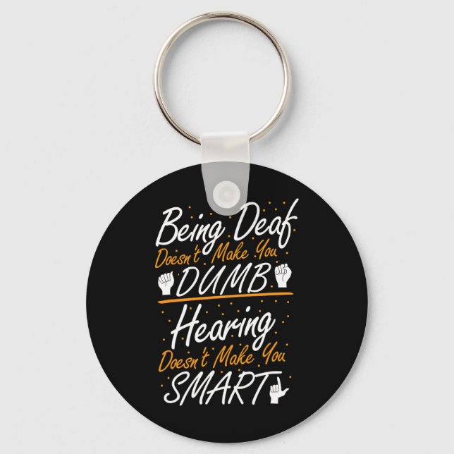 Llavero Concienciación sobre el idioma Rótulo estadouniden (Anverso)