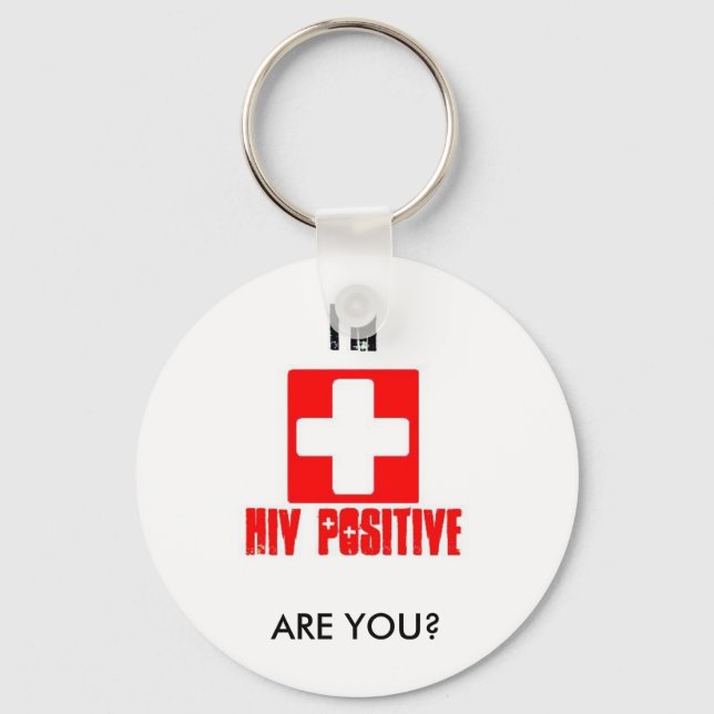 Llavero Concienciación sobre el SIDA Día Nacional de Acció (Anverso)