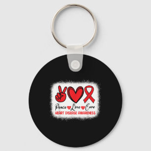 Llavero Concienciación sobre enfermedades cardíacas Paz Cu