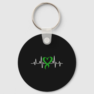 Llavero Concienciación sobre la salud mental Cinta Verde