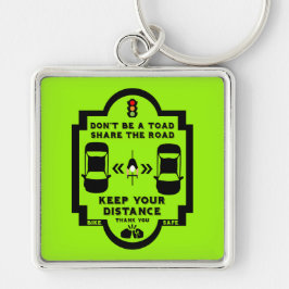 Llavero Concienciación sobre la seguridad vial en las bici