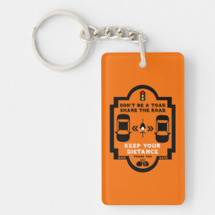 Llavero Concienciación sobre la seguridad vial en las bici