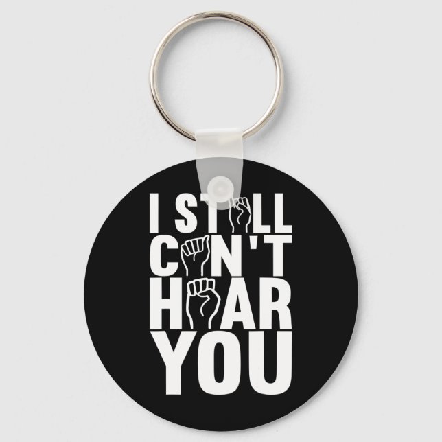 Llavero Concienciación sobre la sordera en el lenguaje del (Anverso)