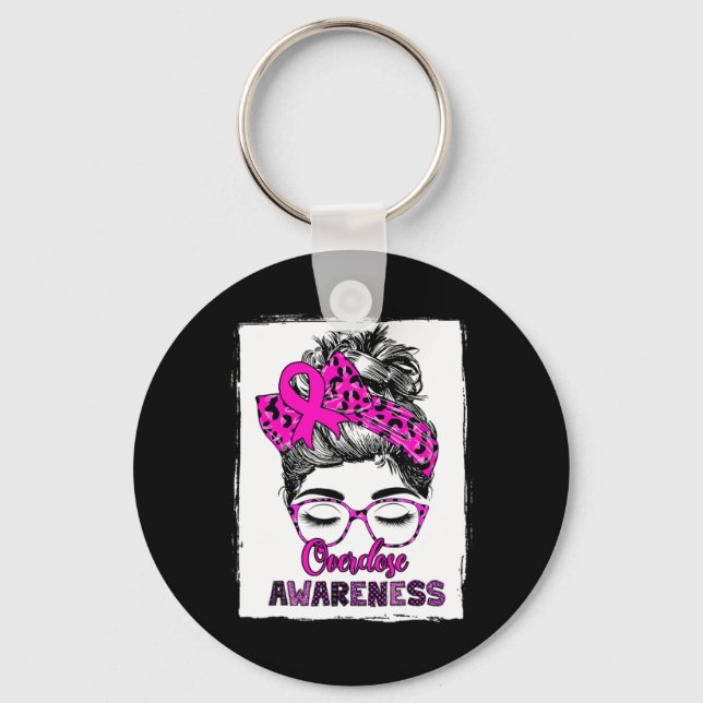 Llavero Concienciación sobre sobredosis desordenada para e (Anverso)