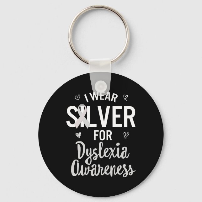 Llavero Concienciación: uso la cinta plateada de aprendiza (Anverso)