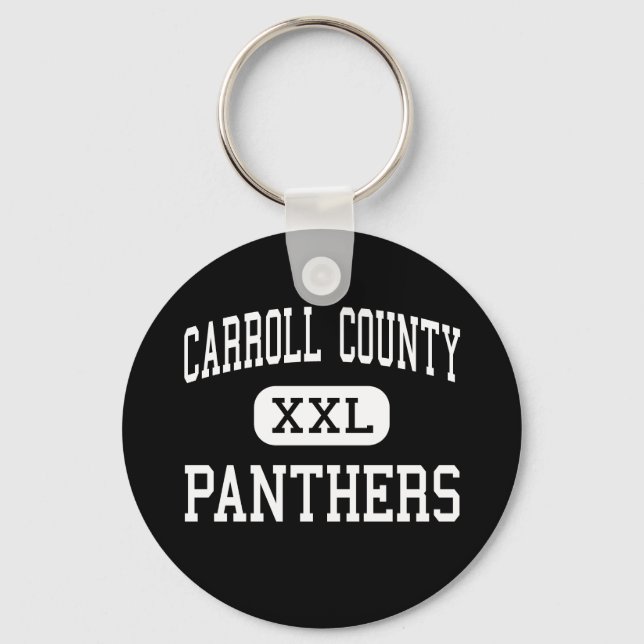 Llavero Condado de Carroll - Panthers - High - Carrollton (Anverso)