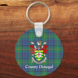 Llavero Condado irlandés de Donegal Tartan Personalizado