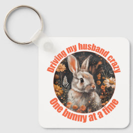 Llavero Conduciendo a mi marido loco... Conejo