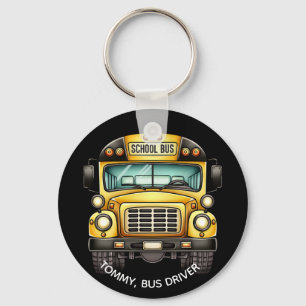Llavero Conductor de autobús escolar. Personalizado