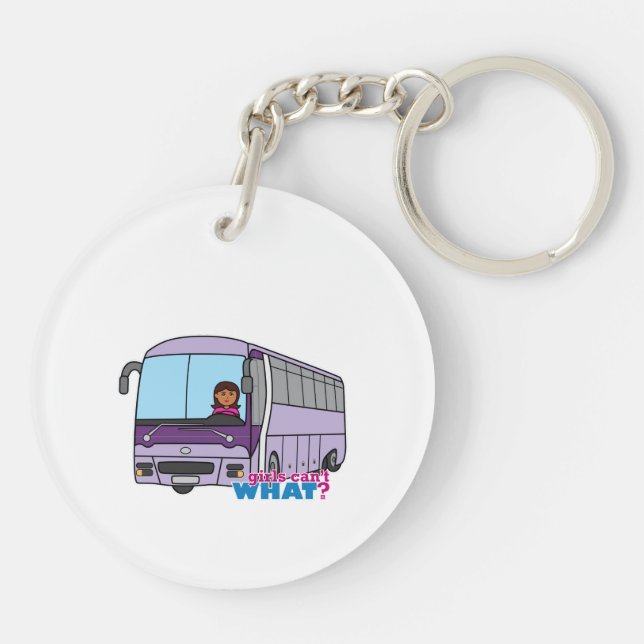 Llavero Conductor de bus femenino (Atrás)