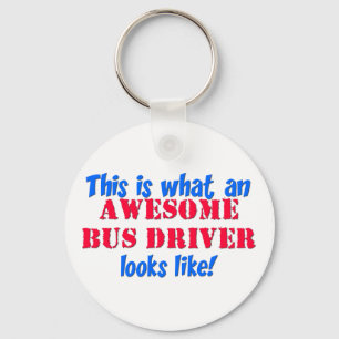 Llavero Conductor del autobús impresionante