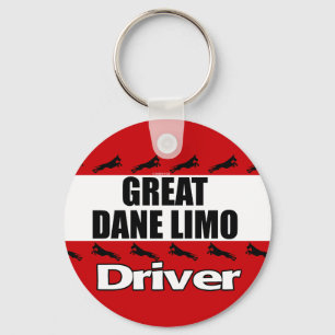Llavero Conductor del Limo de great dane