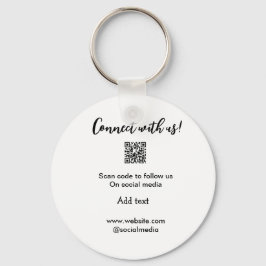 Llavero Conectar con nosotros escanear código QR agregar c