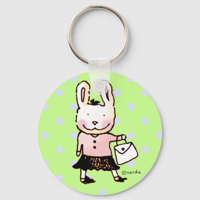 Llavero conejito con el bolso perfecto (Anverso)