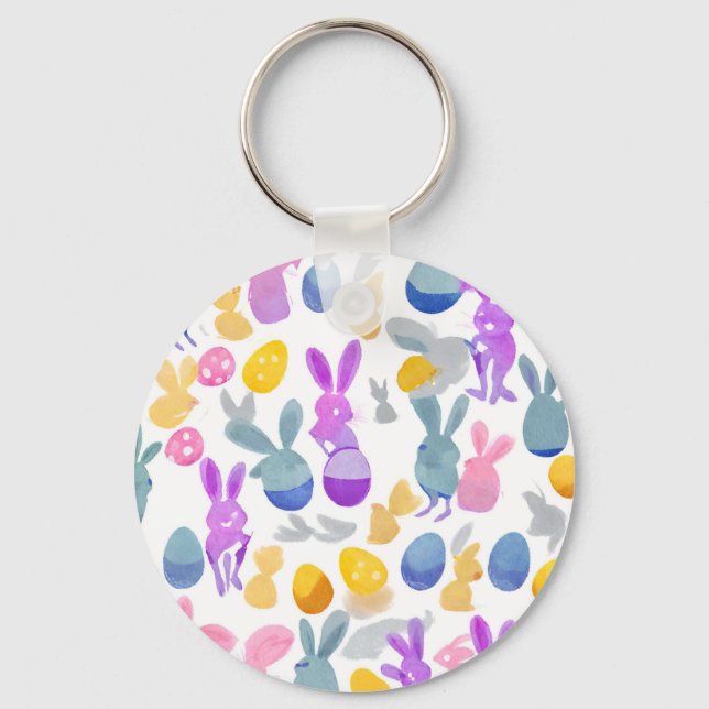 Llavero conejito con huevos de Pascua (Anverso)