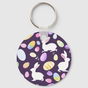 Llavero conejito con huevos de Pascua