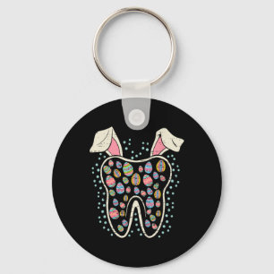 Llavero Conejito de Dientes de Pascua Divertido Dentista D